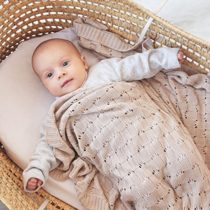 Manta em Bamboo Kiokids Bege 80x110cm