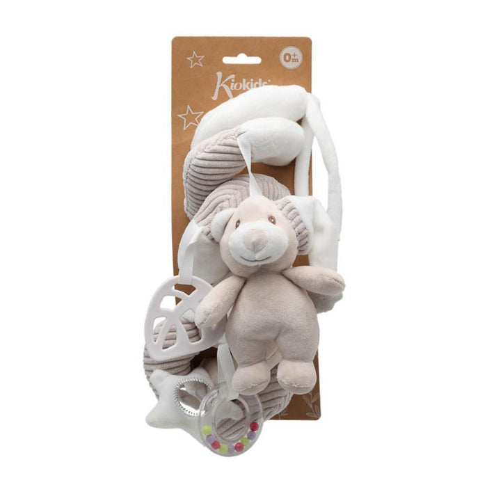 Espiral de Atividades com Mordedor e Peluche KioKids DolciAmici 35 cm