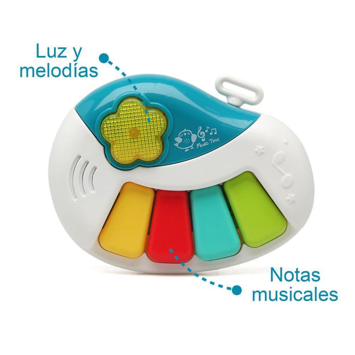Mini Piano KioKids com Luz e Som