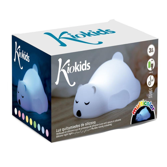 Luz de Presença em Silicone Kiokids Urso Polar