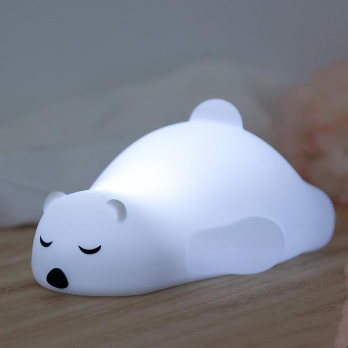 Luz de Presença em Silicone Kiokids Urso Polar