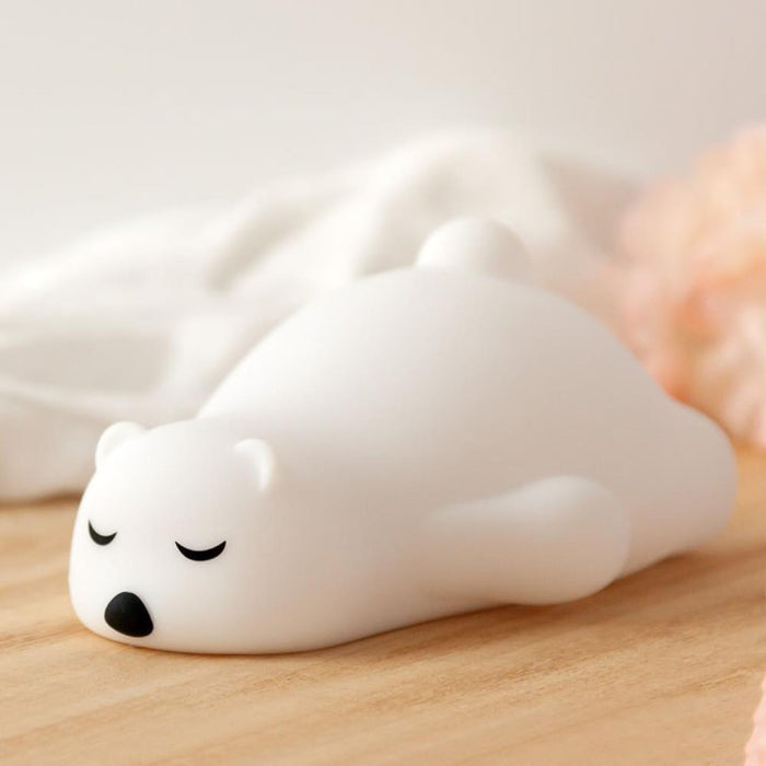 Luz de Presença em Silicone Kiokids Urso Polar