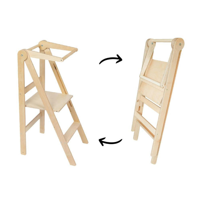 Torre de Aprendizagem Leg&Go Foldable Natural Wood