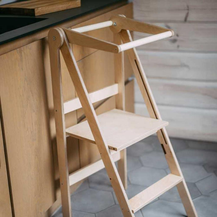 Torre de Aprendizagem Leg&Go Foldable Natural Wood