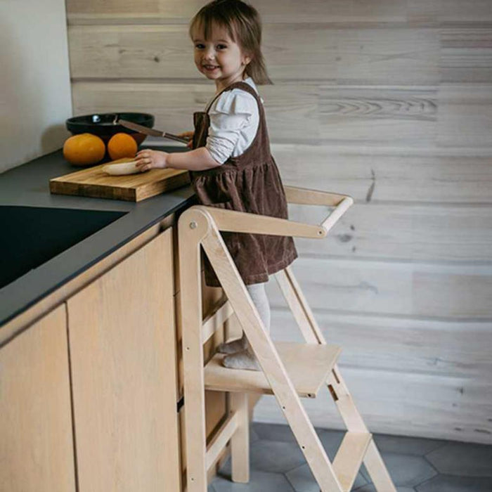 Torre de Aprendizagem Leg&Go Foldable Natural Wood