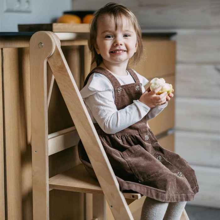 Torre de Aprendizagem Leg&Go Foldable Natural Wood