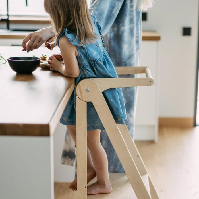 Torre de Aprendizagem Leg&Go Foldable Natural Wood
