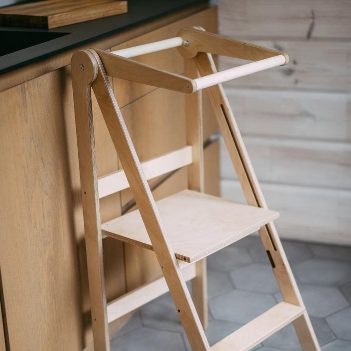 Torre de Aprendizagem Leg&Go Foldable Natural Wood