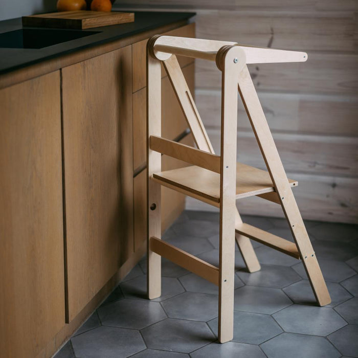 Torre de Aprendizagem Leg&Go Foldable Natural Wood