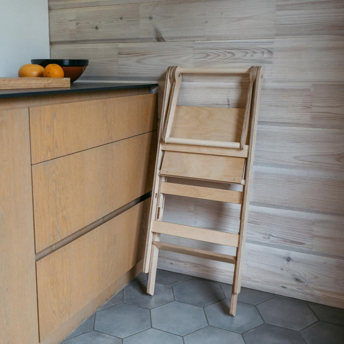 Torre de Aprendizagem Leg&Go Foldable Natural Wood