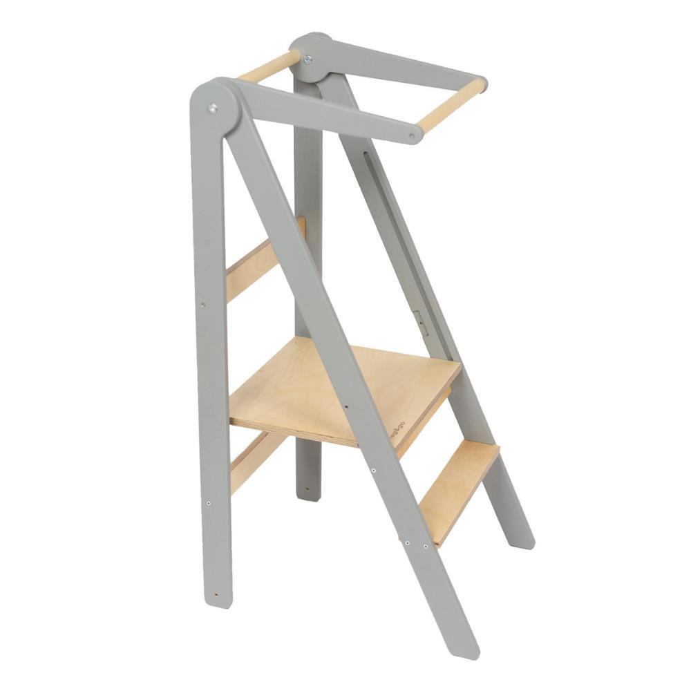 Leg&Go Foldable Learning Tower Gray