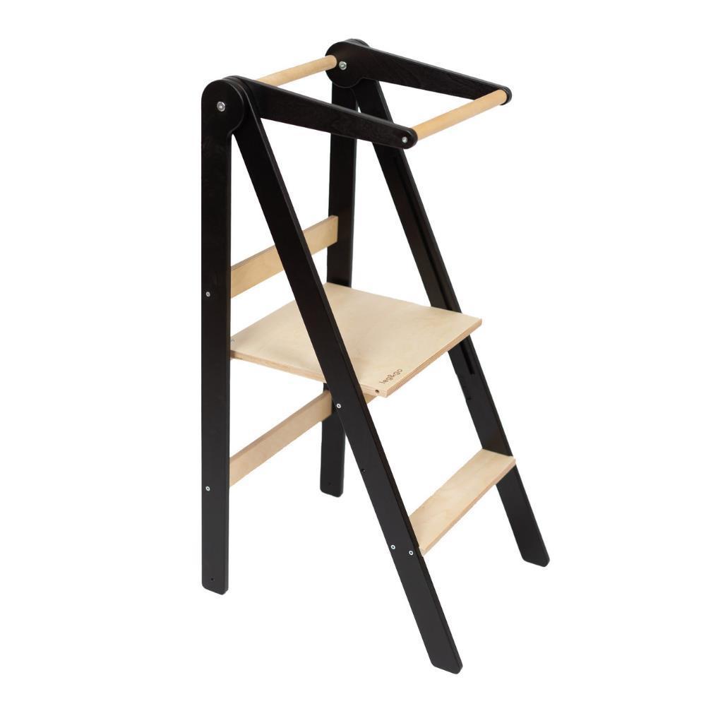 Torre de aprendizaje plegable Leg&Go, negra