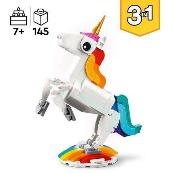Lego Creator 3 in 1 Magical Unicorn 145 Pieces