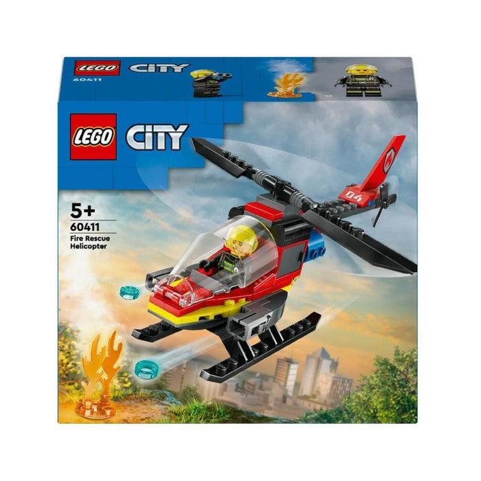 Lego City Helicóptero De Rescate De Bomberos 85 Piezas
