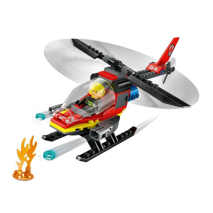 Lego City Helicóptero De Rescate De Bomberos 85 Piezas