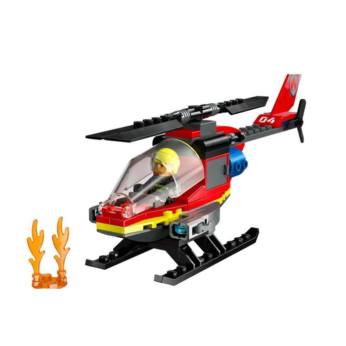 Lego City Helicóptero De Rescate De Bomberos 85 Piezas