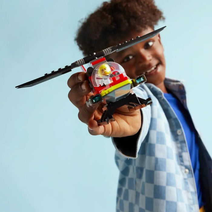 Lego City Helicóptero De Rescate De Bomberos 85 Piezas