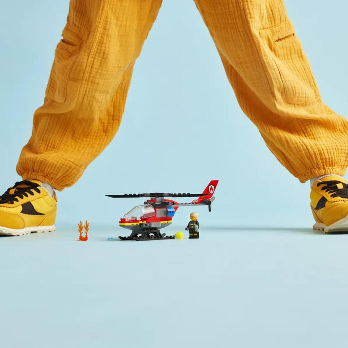 Lego City Helicóptero De Rescate De Bomberos 85 Piezas