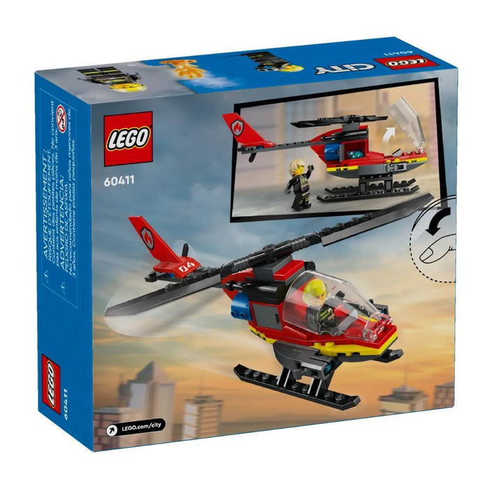 Lego City Helicóptero De Rescate De Bomberos 85 Piezas