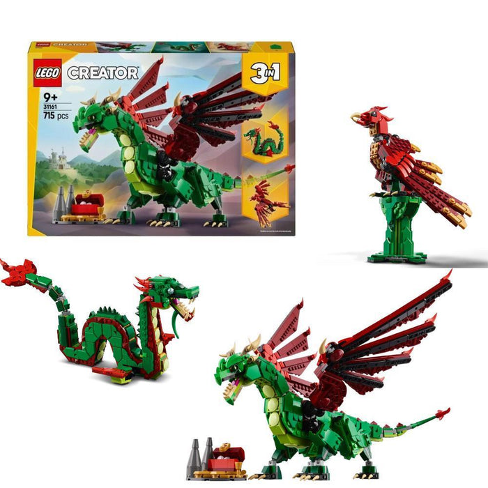 Lego Creator 3 em 1 Dragão Medieval 715 Peças