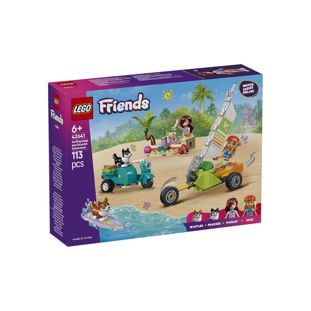 Lego Friends Cães Surfistas Aventura Scooter 113 Peças