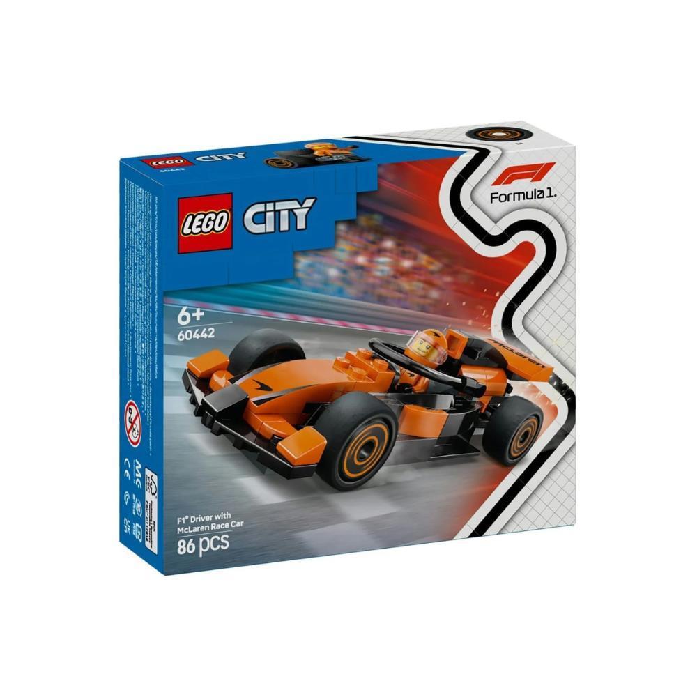 Lego City Piloto de F1 Coche de carreras McLaren 86 piezas