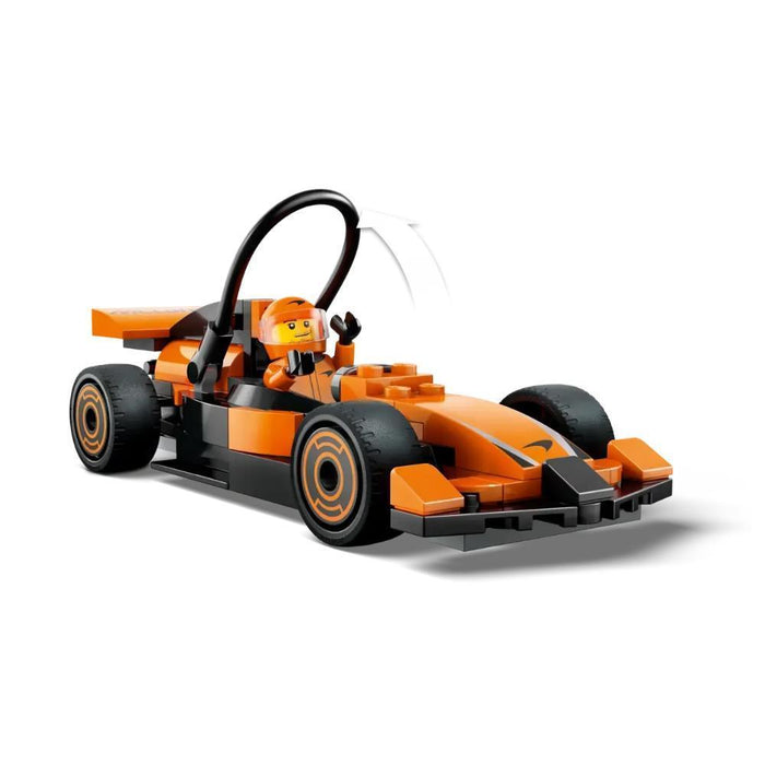 Lego City Piloto F1 Carro Corrida McLaren 86 Peças