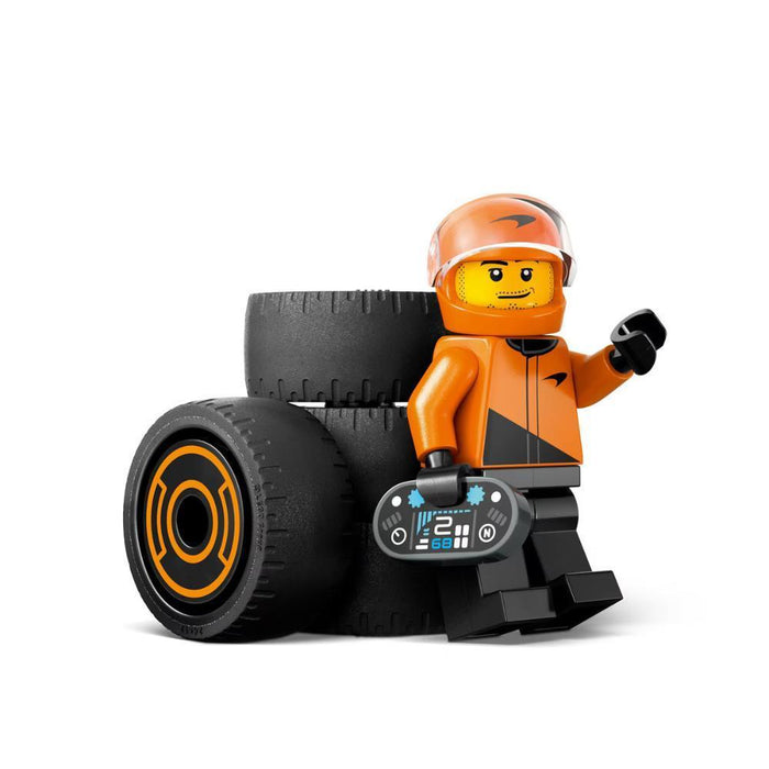 Lego City Piloto F1 Carro Corrida McLaren 86 Peças