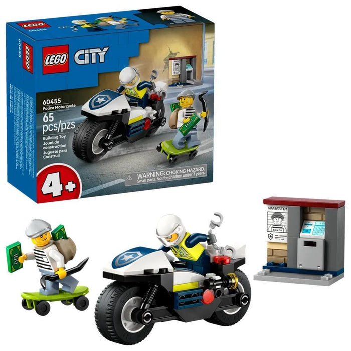 Lego City Perseguição com Mota da Polícia 65 Peças