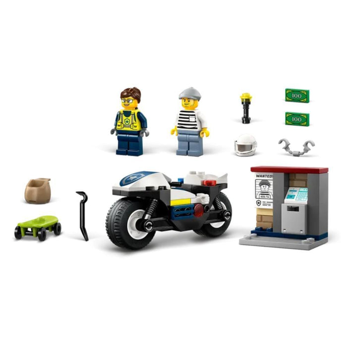 Lego City Perseguição com Mota da Polícia 65 Peças