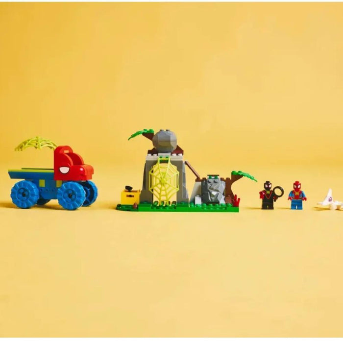 Lego Marvel Equipa Spidey Resgate com Veículo Dinossauro Todo-o-Terreno 136 Peças