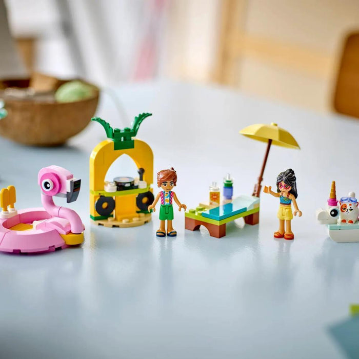 Lego Friends Festa na Piscina com Unicórnio e Flamingo 99 Peças