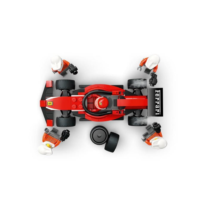 Lego City Boxe de F1 e Equipa Boxe com Carro da Ferrari 322 Peças