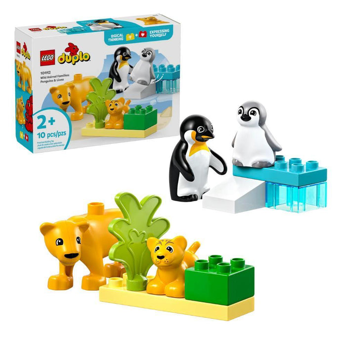 Lego Duplo Famílias de Animais Selvagens Leões e Pinguins 10 Peças