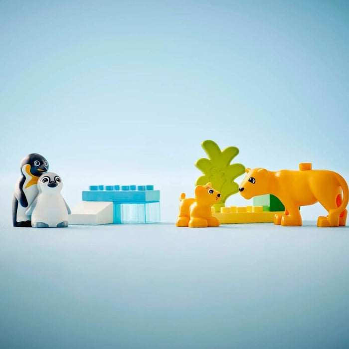 Lego Duplo Famílias de Animais Selvagens Leões e Pinguins 10 Peças