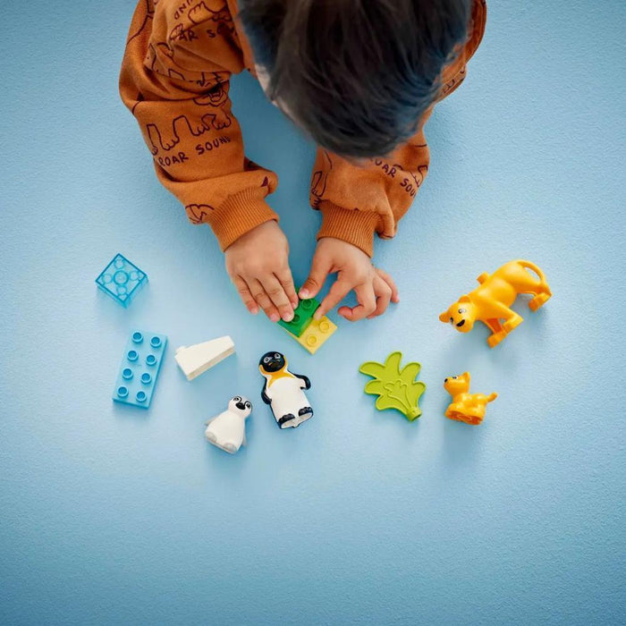 Lego Duplo Famílias de Animais Selvagens Leões e Pinguins 10 Peças