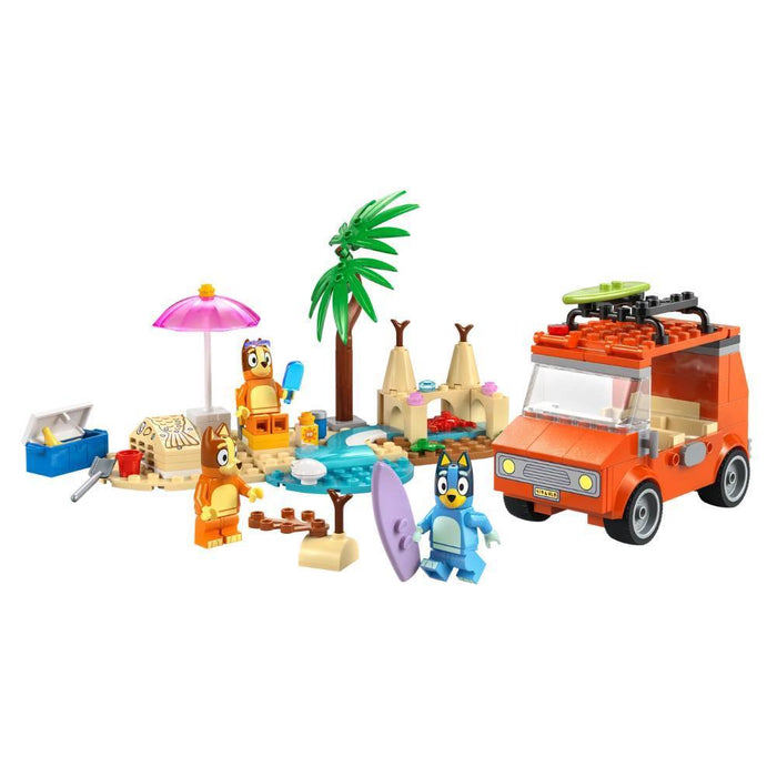 Lego Bluey Viagem de Carro à Praia com a Família 133 Peças