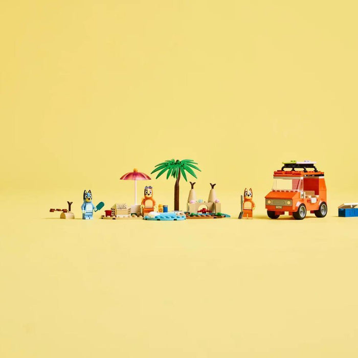 Lego Bluey Viagem de Carro à Praia com a Família 133 Peças