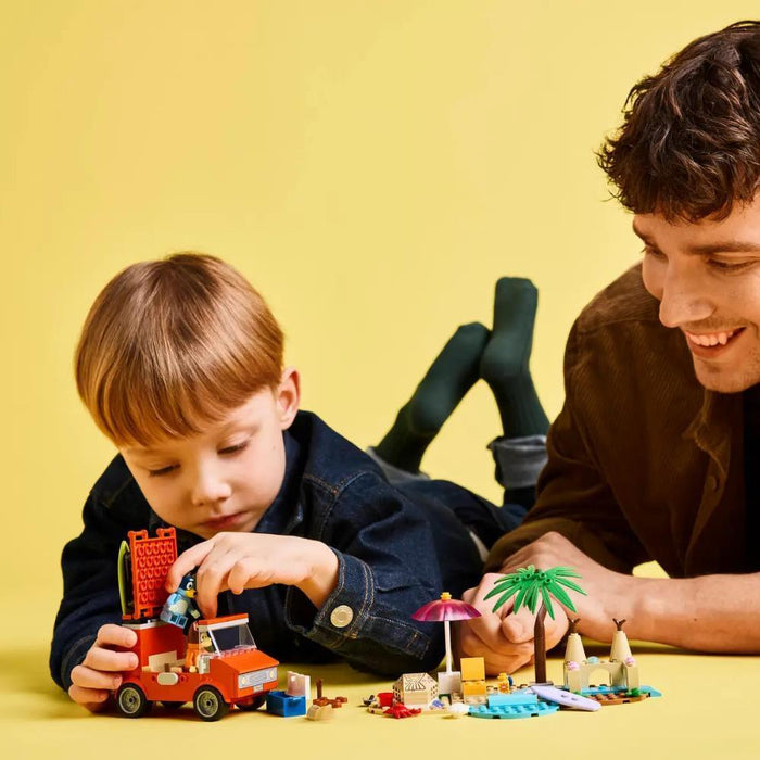 Lego Bluey Viagem de Carro à Praia com a Família 133 Peças
