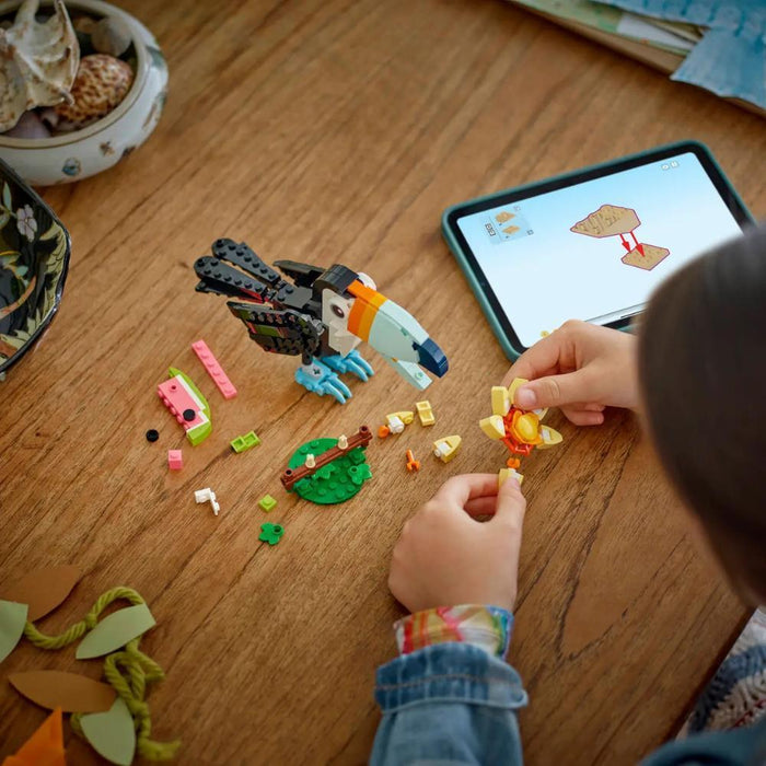 Lego Creator 3em1 Animais Selvagens Tucano Tropical 225 Peças