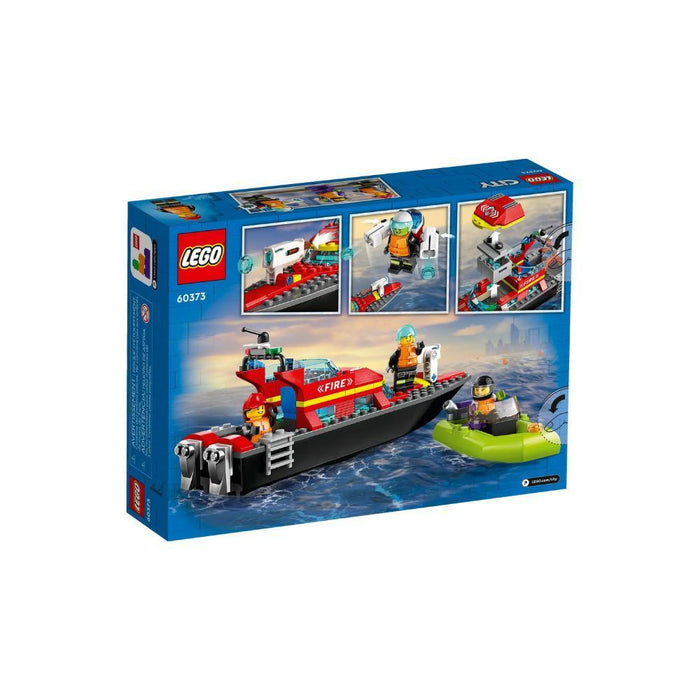 Lego City Barco de Resgate dos Bombeiros 144 Peças