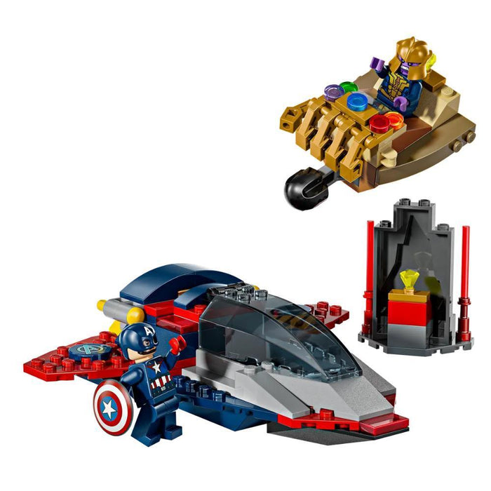Lego Marvel Capitão América Contra Thanos 107 Peças