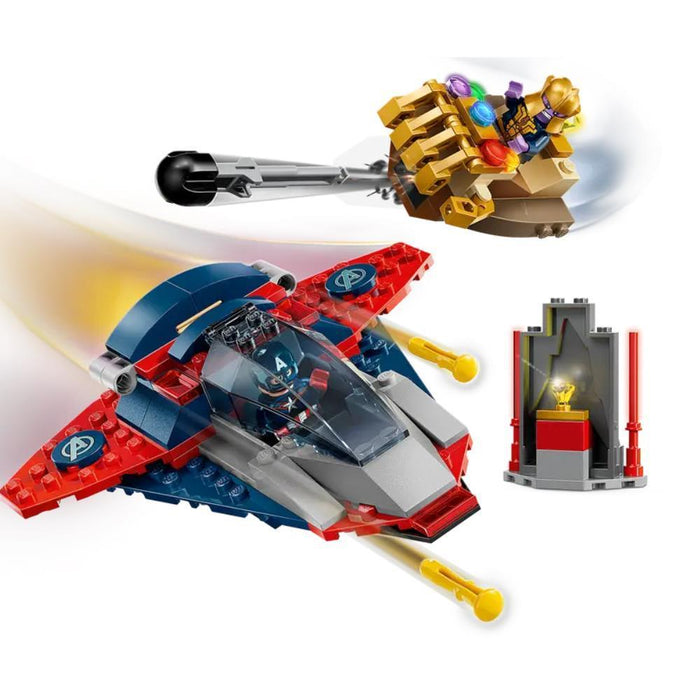 Lego Marvel Capitão América Contra Thanos 107 Peças