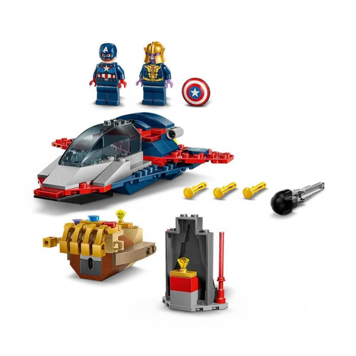 Lego Marvel Capitão América Contra Thanos 107 Peças