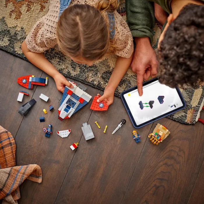 Lego Marvel Capitão América Contra Thanos 107 Peças