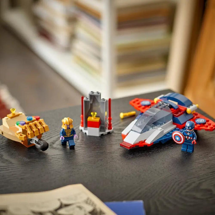 Lego Marvel Capitão América Contra Thanos 107 Peças