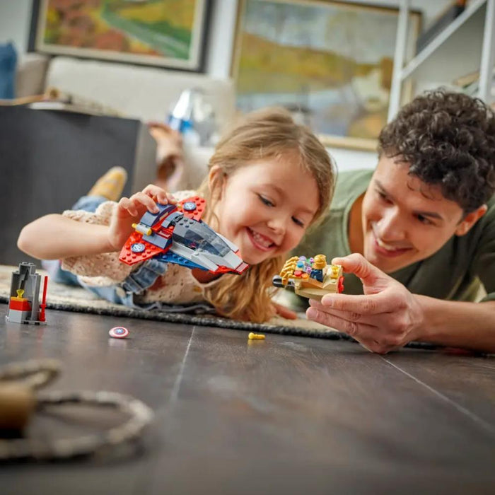 Lego Marvel Capitão América Contra Thanos 107 Peças