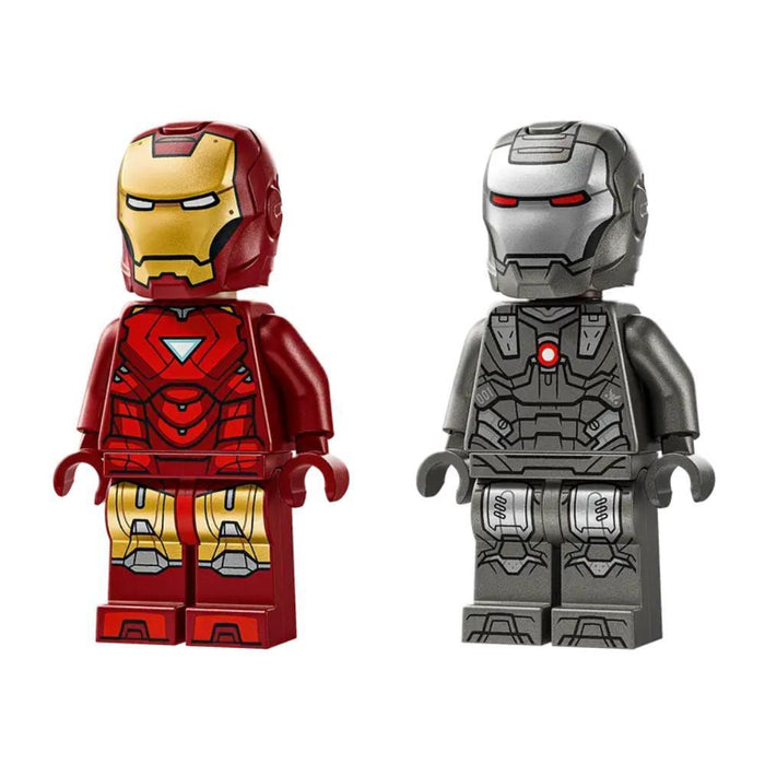 Lego Marvel Iron Man e Máquina de Guerra vs Drones Hammer 204 Peças