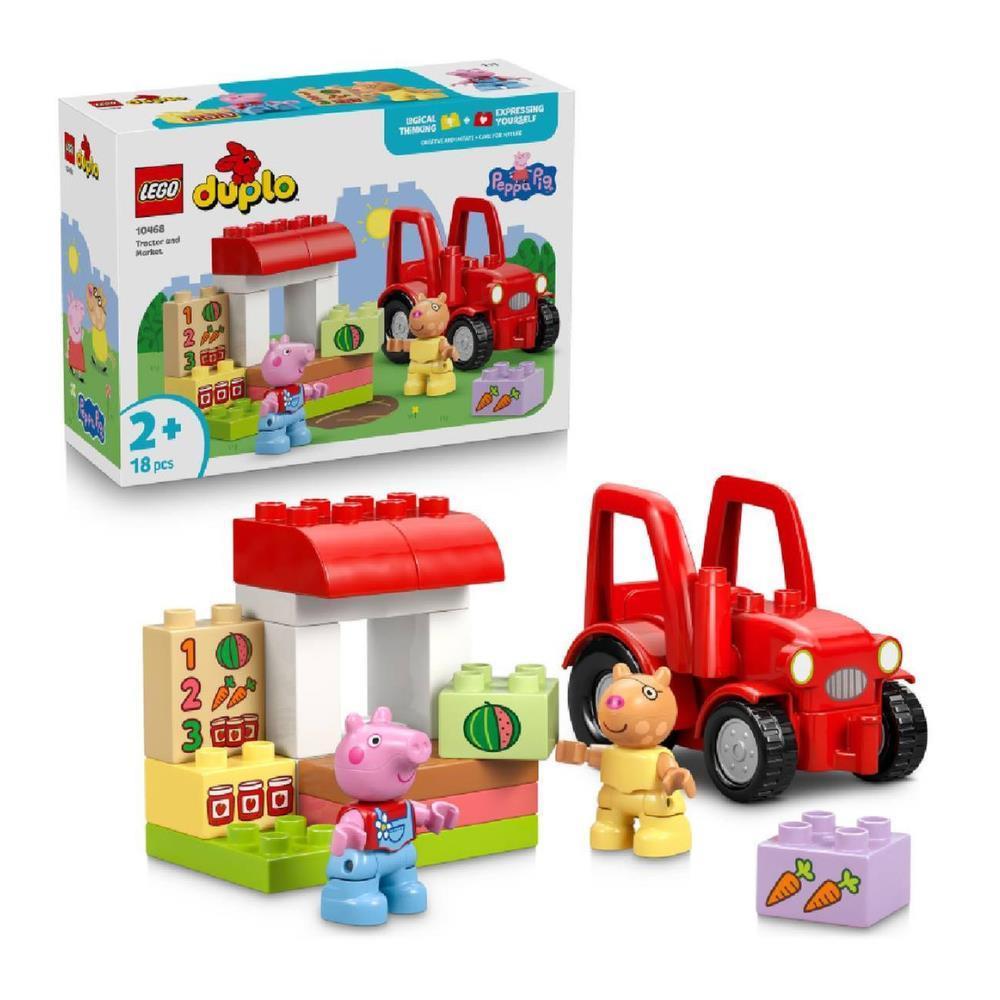 Lego Duplo Peppa Pig Trator e Mercado 18 Peças