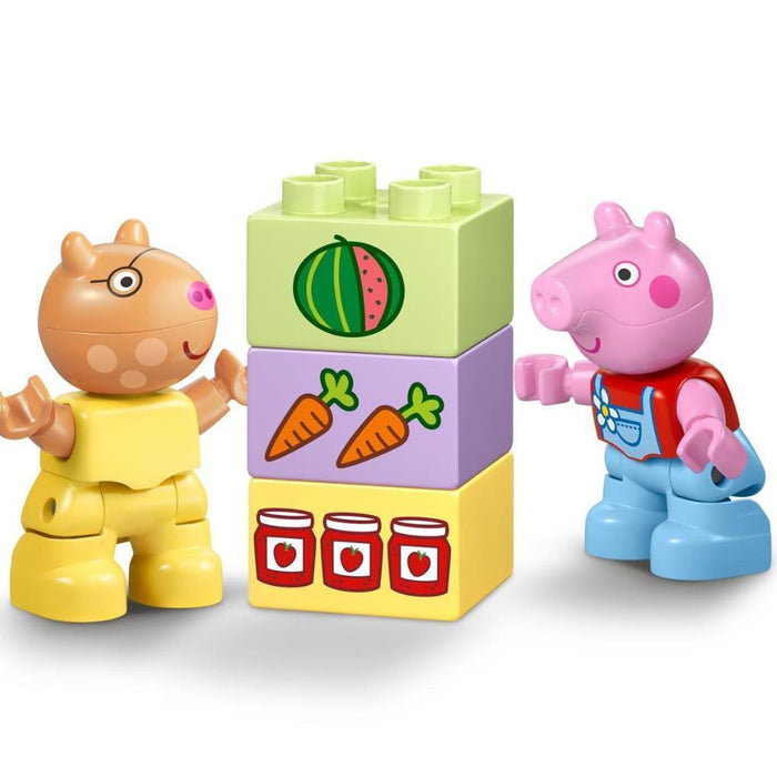 Lego Duplo Peppa Pig Trator e Mercado 18 Peças